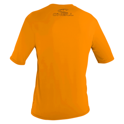 O'Neill Basic Skins Youth Short Sleeve Sun Tee Shirt - Blaze Orange - Back