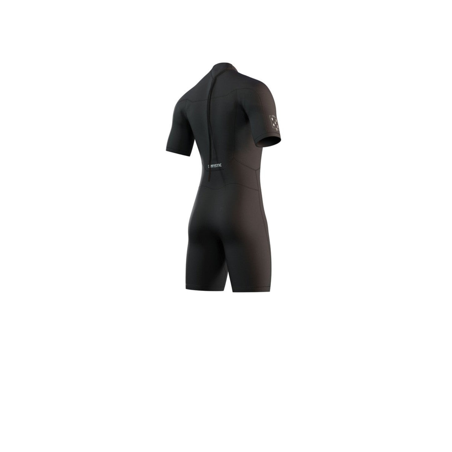 Mystic Brand 3/2mm Mens Back Zip Shorty Wetsuit - Black