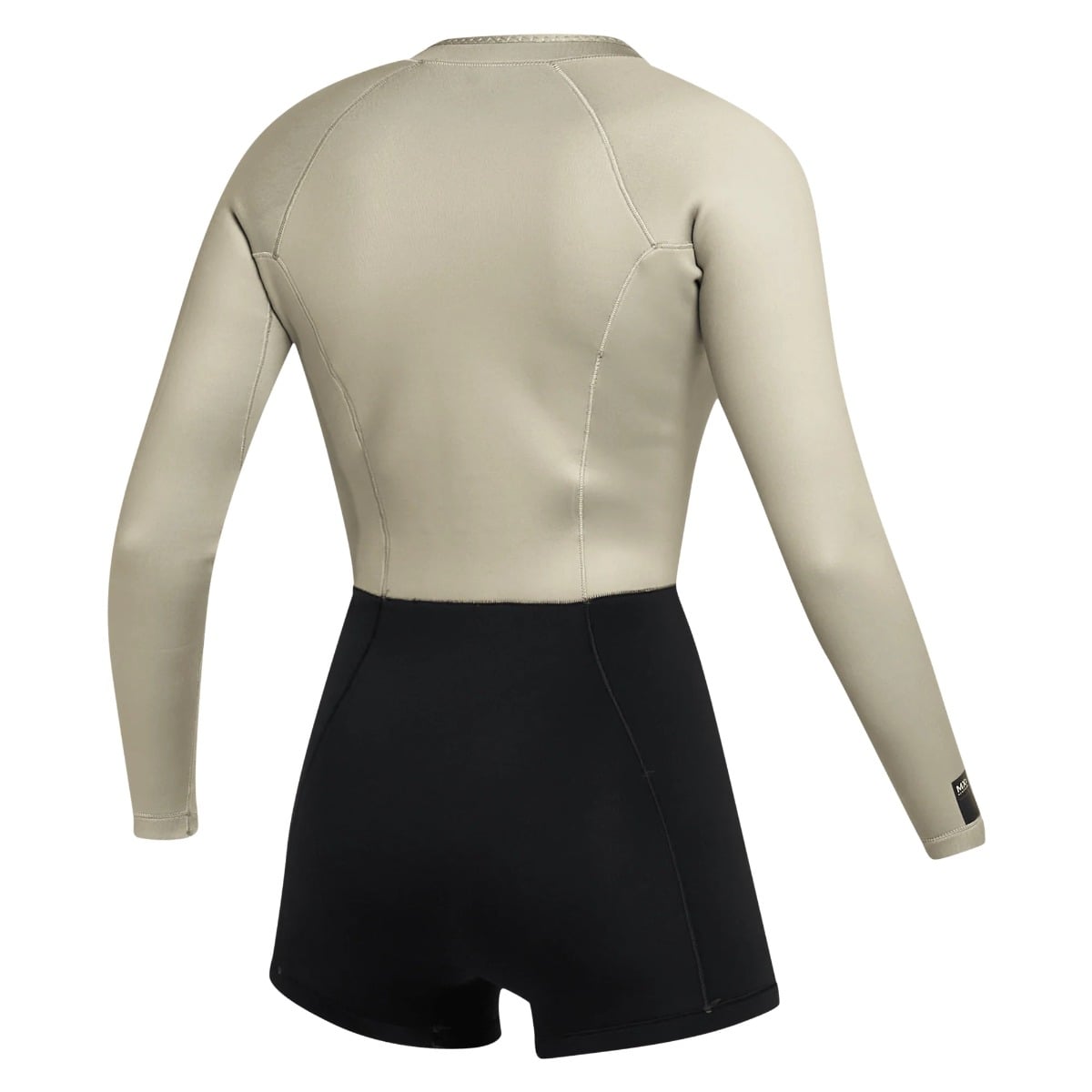Mystic Lunar Womens Longarm 2mm Chest Zip Shorty 2025 - Dirty White