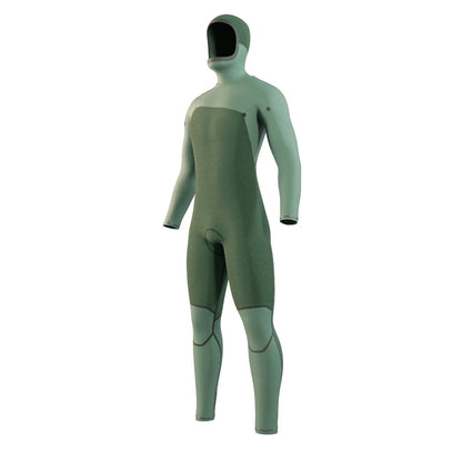 Mystic Motion Hooded Mens 5/3mm Chest Zip Winter Wetsuit 2025 - Black