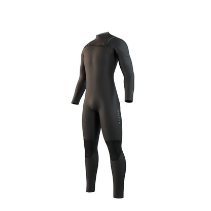 Mystic Motion Mens 4/3mm Chest Zip Wetsuit in Black