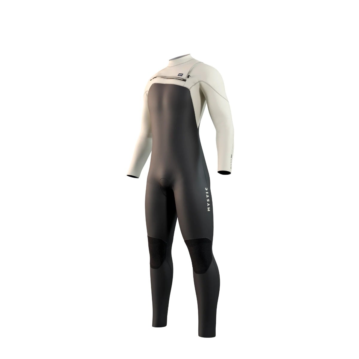 Mystic Motion Mens 5/3mm Chest Zip Winter Wetsuit 2025 - Black Sand