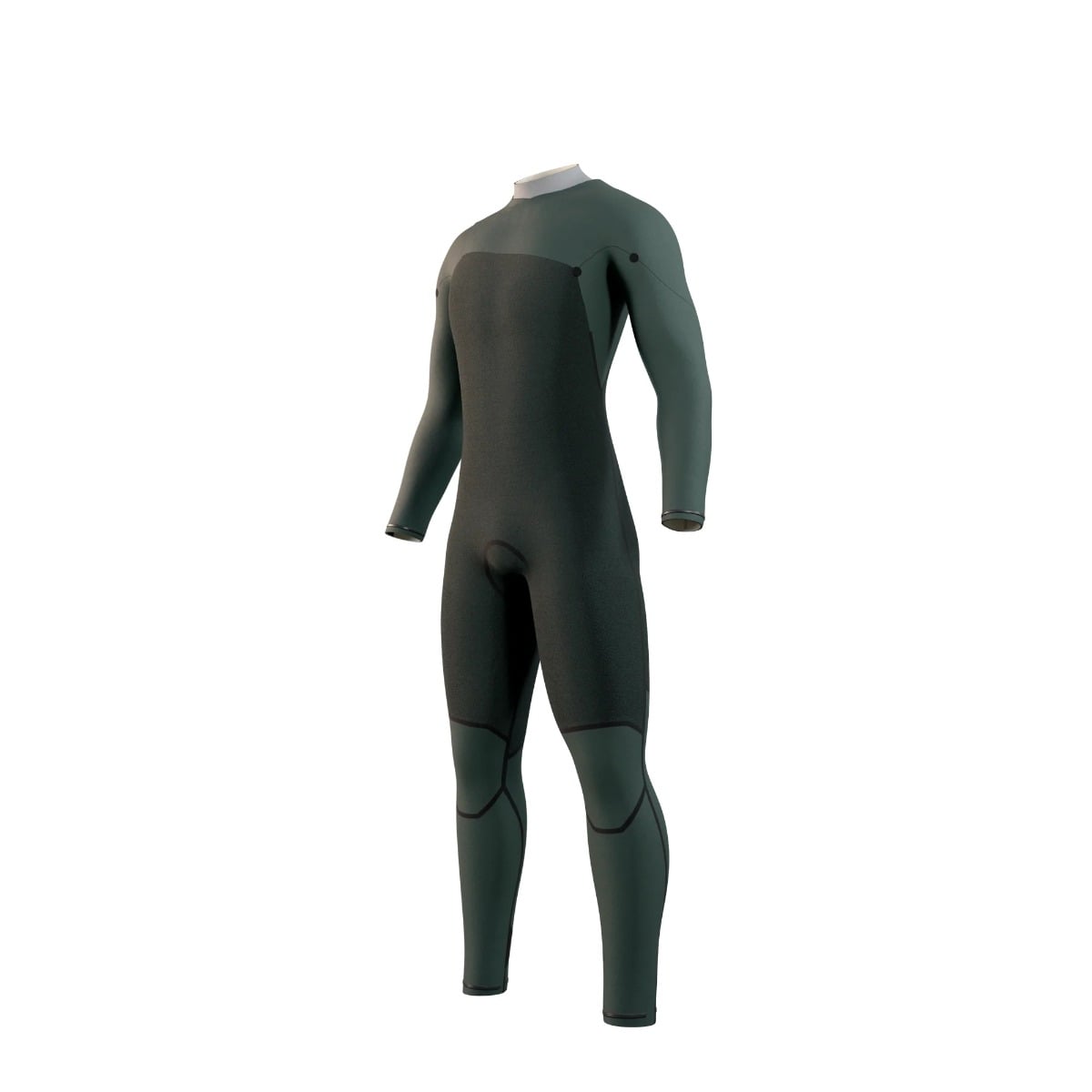 Mystic Motion Mens 3/2mm Chest Zip Summer Wetsuit 2025 - Black Sand