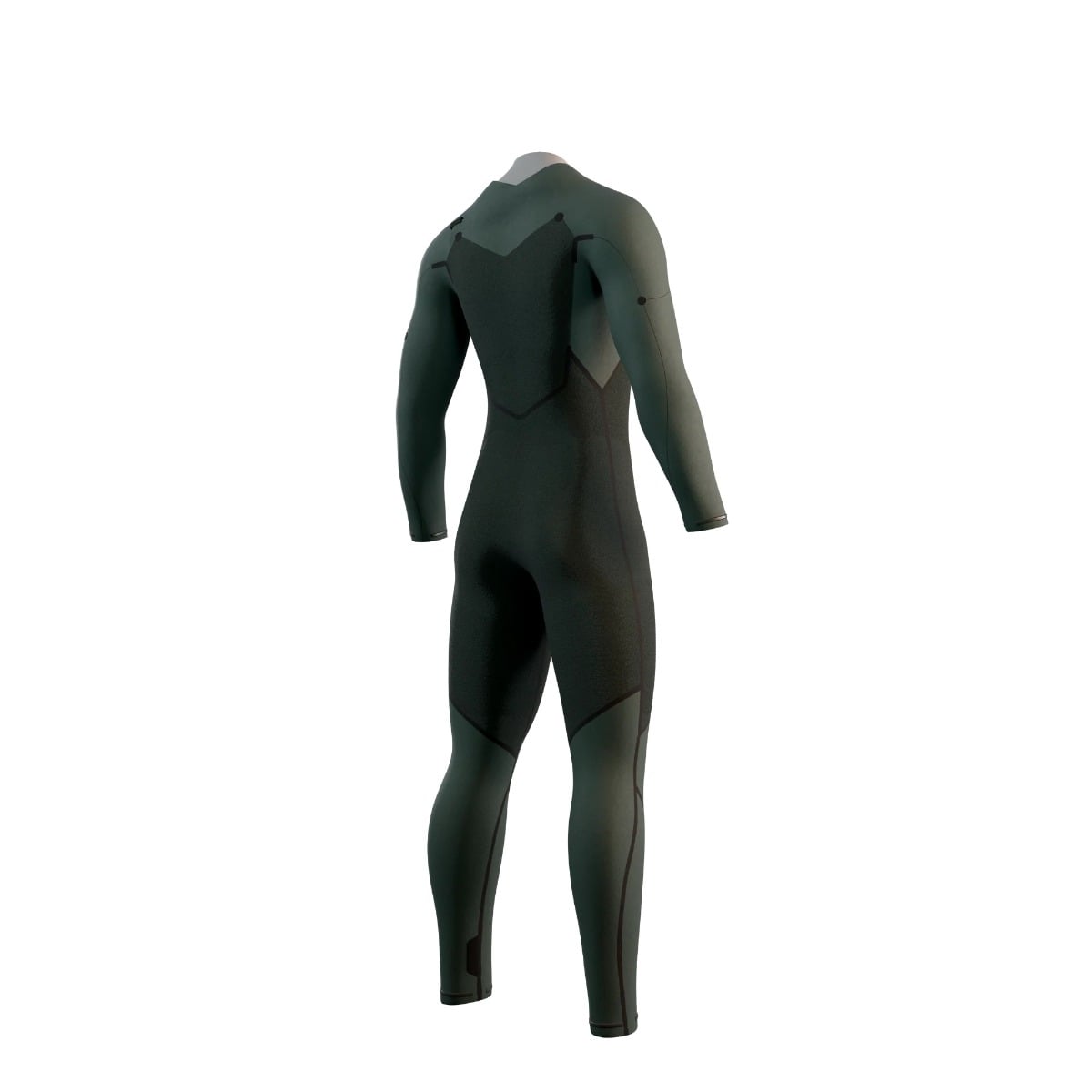 Mystic Motion Mens 5/3mm Chest Zip Winter Wetsuit 2025 - Black Sand