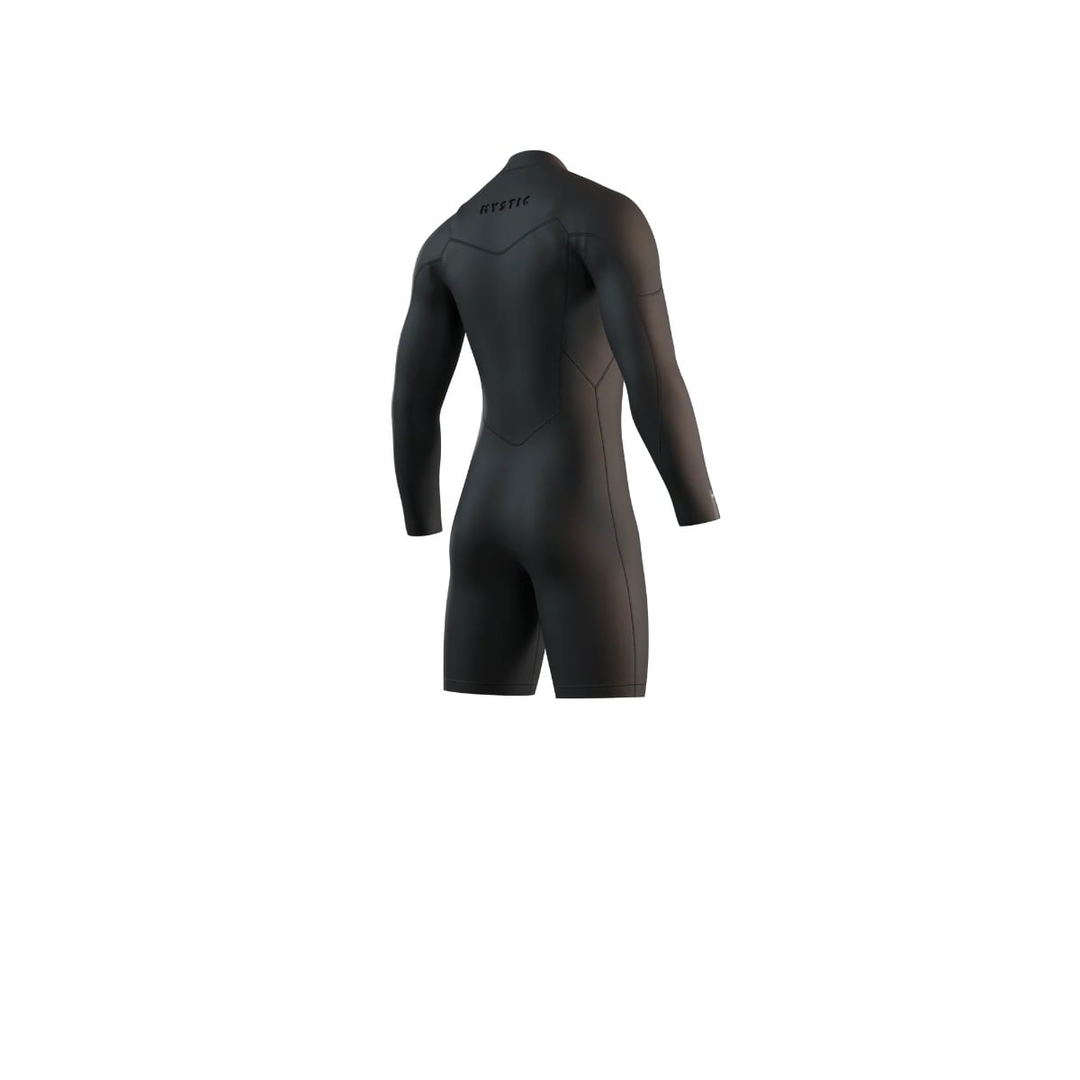 Mystic Motion Mens Longarm 3/2mm Chest Zip Shorty 2025 - Black