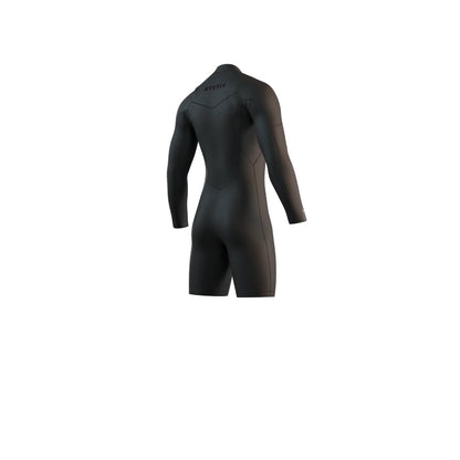 Mystic Motion Mens Longarm 3/2mm Chest Zip Shorty 2025 - Black