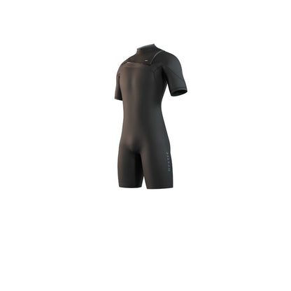Mystic Motion Mens 3/2mm Chest Zip Summer Shorty Wetsuit in Black