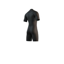Mystic Motion Mens 3/2mm Chest Zip Summer Shorty 2025 - Black