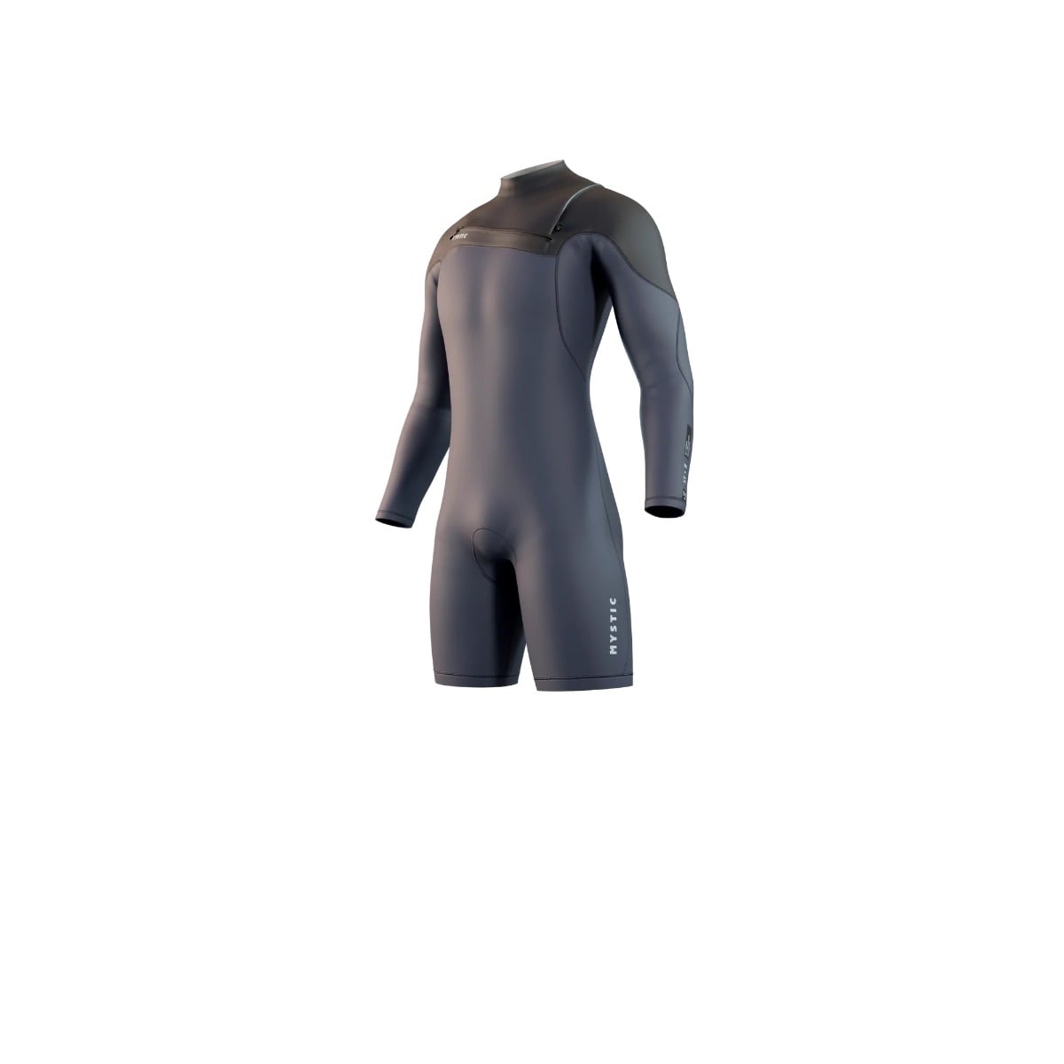 Mystic Star Mens 5/3mm Chest Zip Longarm Shorty in Navy