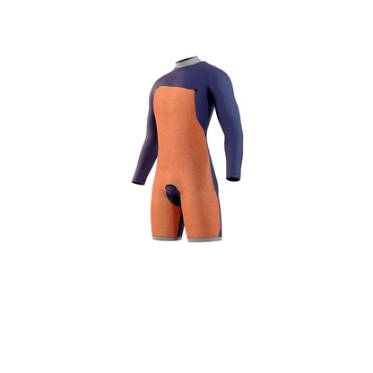 Mystic Star Mens 3/2mm Chest Zip Longarm Shorty 2025 - Navy
