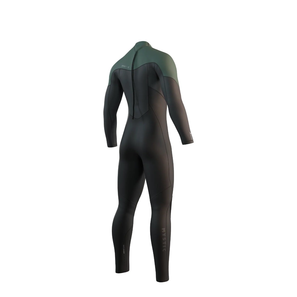 Mystic Star Mens 4/3mm Back Zip Wetsuit 2025 - Dark Olive
