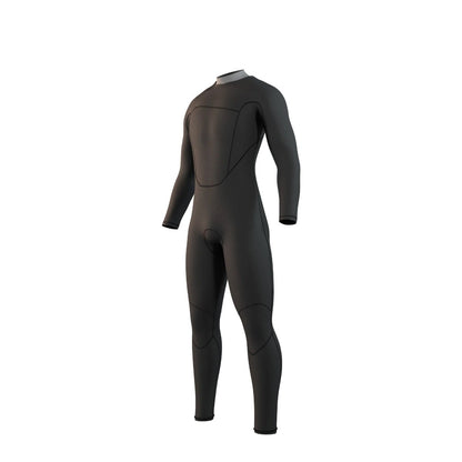 Mystic Brand Mens 3/2mm Chest Zip Flatlock Summer Wetsuit 2025 - Black