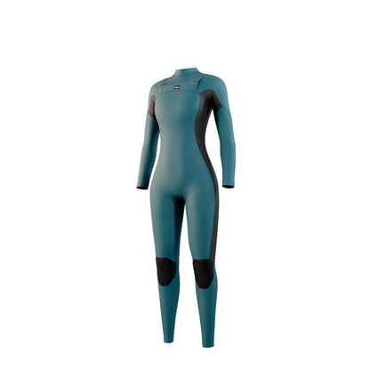 Mystic Haven Womens 5/3mm Chest Zip Winter Wetsuit in Teal