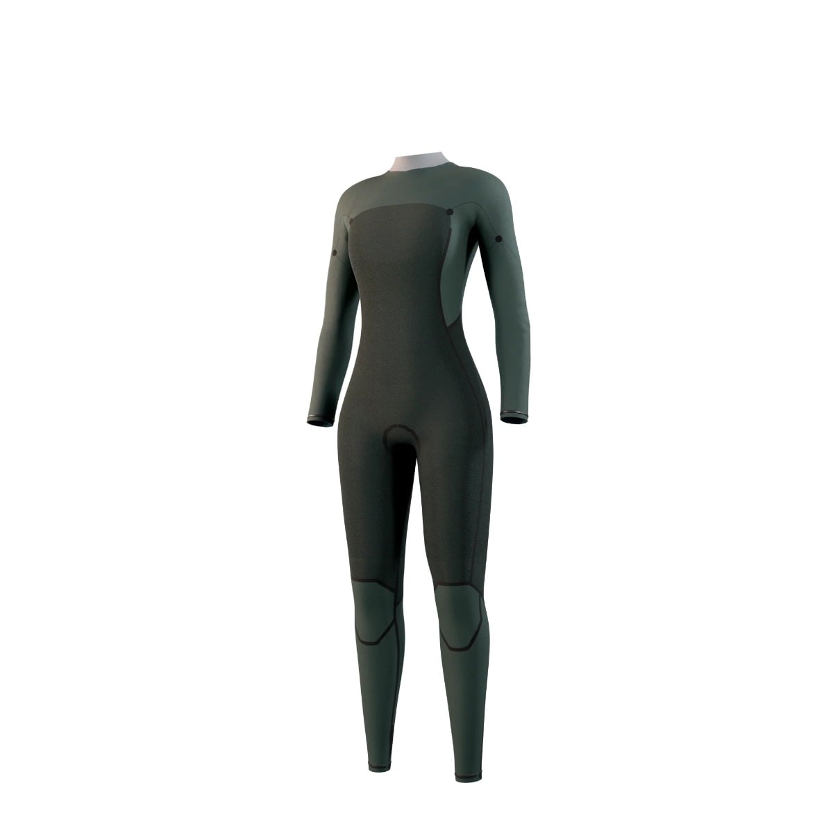 Mystic Haven Womens 5/3mm Chest Zip Winter Wetsuit 2025 - Teal