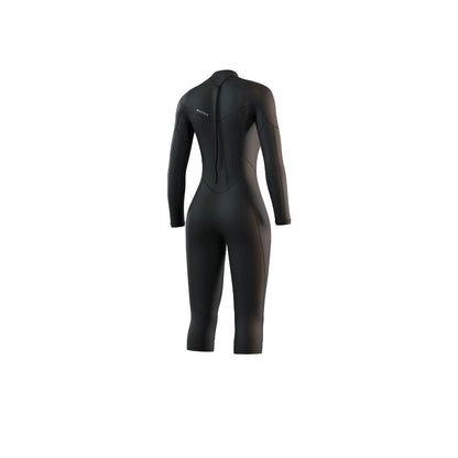 Mystic Brand Womens Back Zip Long Arm 3/2mm Flatlock Shorty 2025 - Black