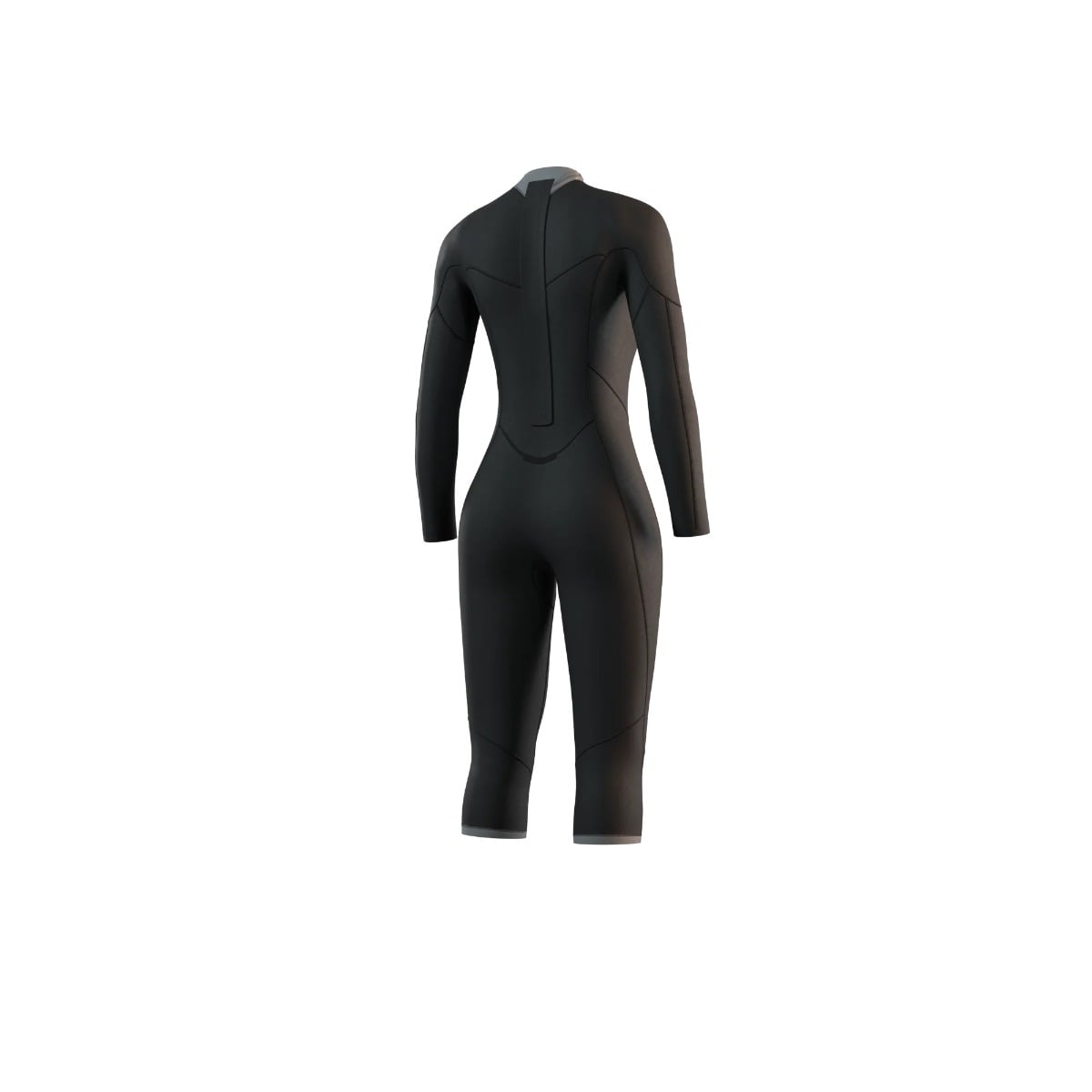 Mystic Brand Womens Back Zip Long Arm 3/2mm Flatlock Shorty 2025 - Black