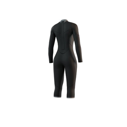 Mystic Brand Womens Back Zip Long Arm 3/2mm Flatlock Shorty 2025 - Black