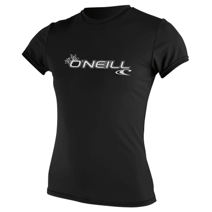 O'Neill Womens Basic Skins Short Sleeve Sun Shirt (Small) SAMPLE  - Black