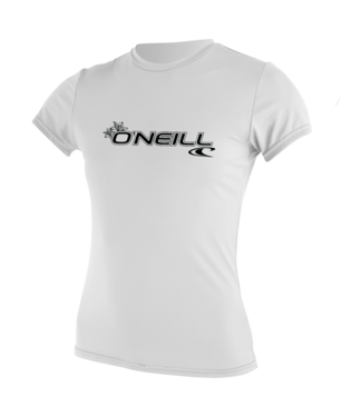 O'Neill Basic Skins Womens Sun Tee Shirt - White - Front
