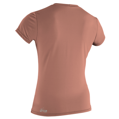O'Neill Premium Skins Womens Sun Shirt - Light Grapefruit - Back