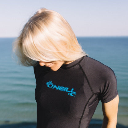 O'Neill Women's Basic Skins Rash Guard - Black
