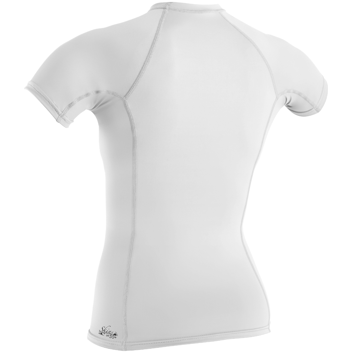 O'Neill Basic Skins Womens Short Sleeve Rash Vest - White - Back
