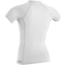 O'Neill Basic Skins Womens Short Sleeve Rash Vest - White - Back