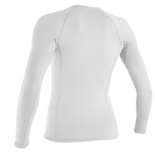 O'Neill Basic Skins Womens Long Sleeve Rash Vest - White - Back
