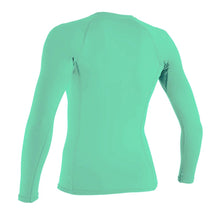 O'Neill Basic Skins Women's Long Sleeve Rash Guard - Light Aqua