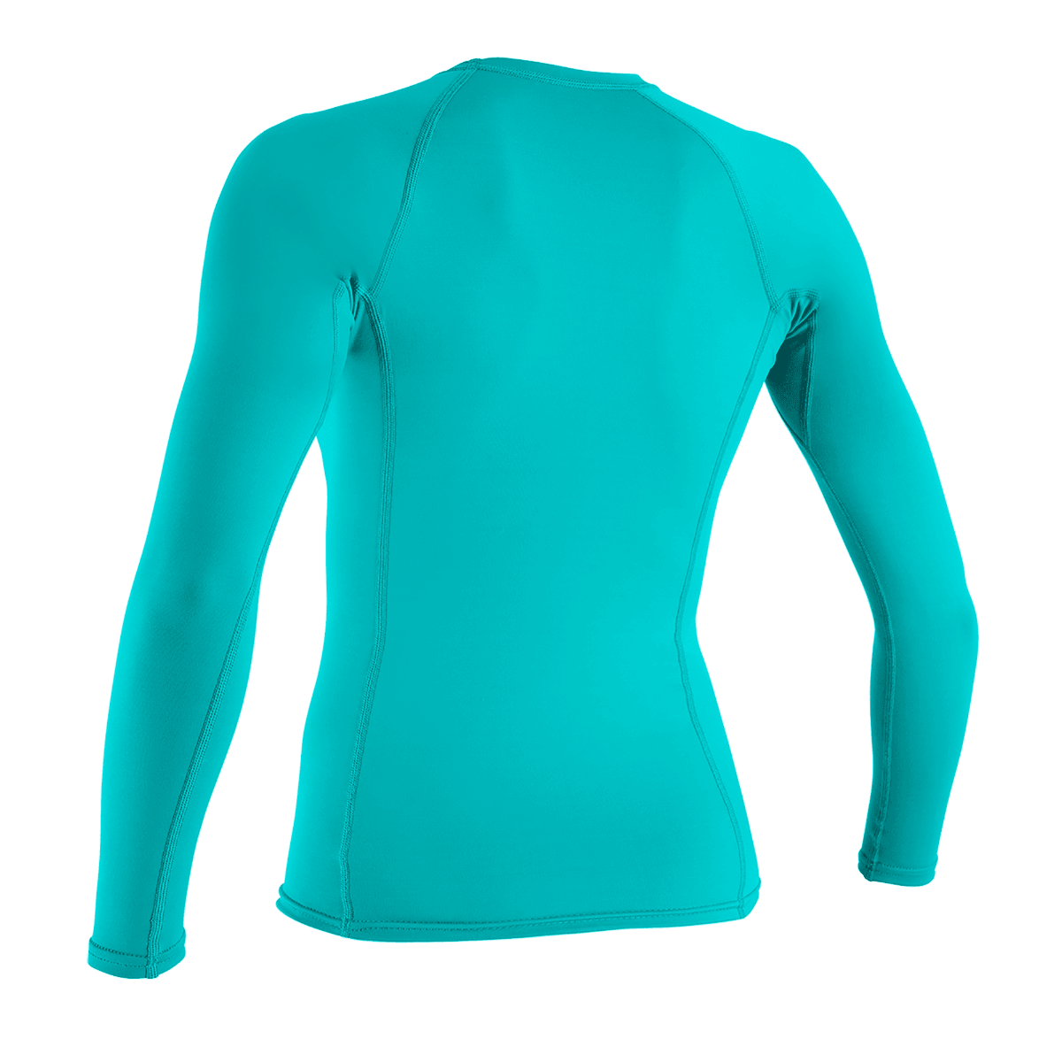 O'Neill Womens Basic Skins Long Sleeve Rash Guard (Small) SAMPLE  - Light Aqua
