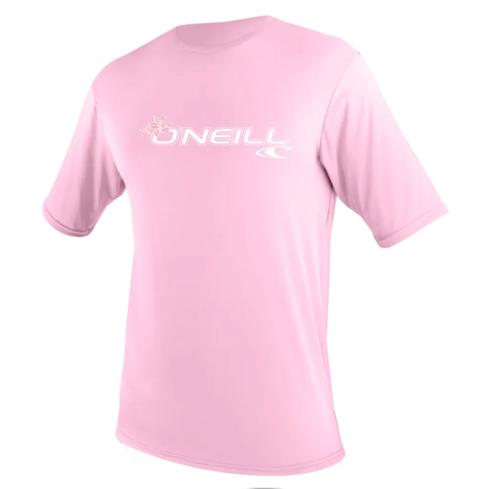 O'Neill Basic Skins Womens Short Sleeve Sun Shirt (Medium) SAMPLE - Pink