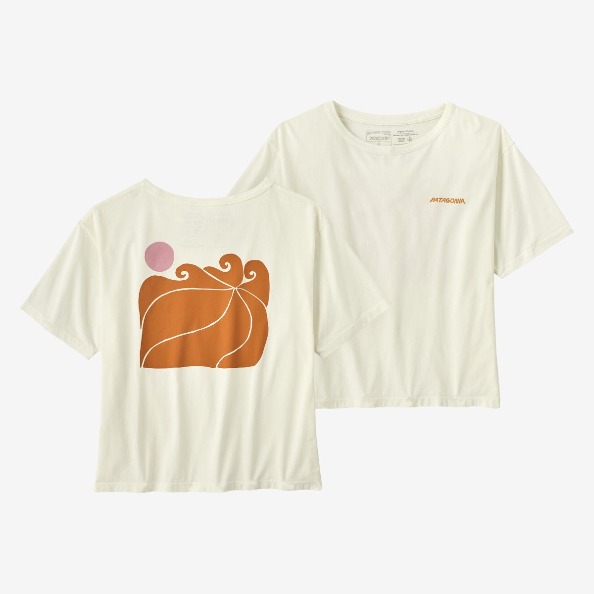 Patagonia Sunrise Rollers Womens Responsibili-Tee - Birch White