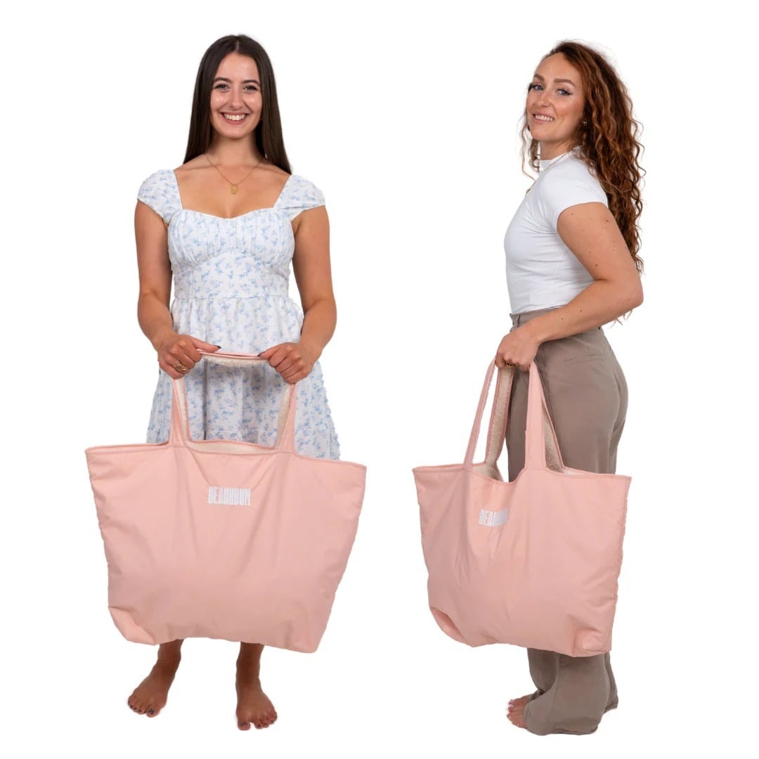 Beachbum Recycled Reversible Tote Bag - Pink