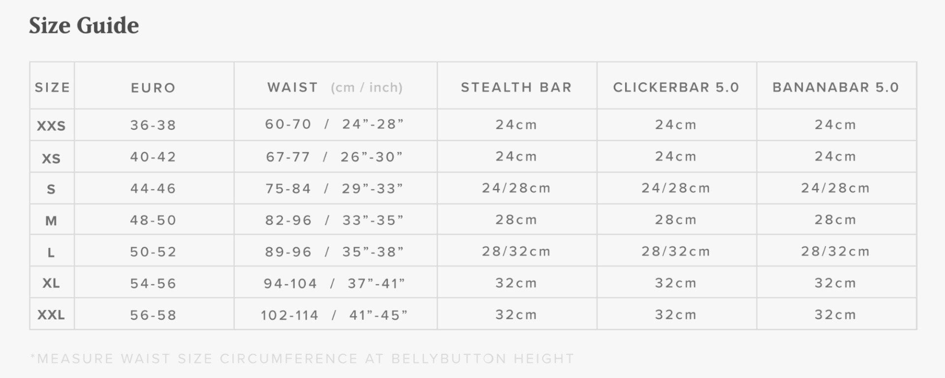 Mystic Stealth Kite Spreaderbar - Black - Size Guide