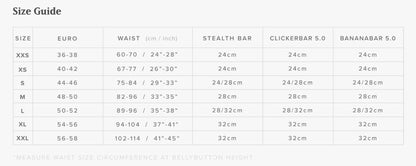 Mystic Stealth Kite Spreaderbar - Black - Size Guide