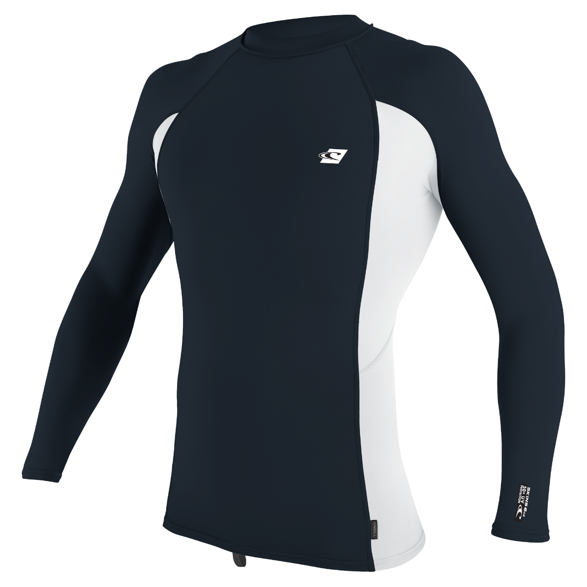 O'Neill Premium Skins Mens Long Sleeve Rash Guard - Slate / White