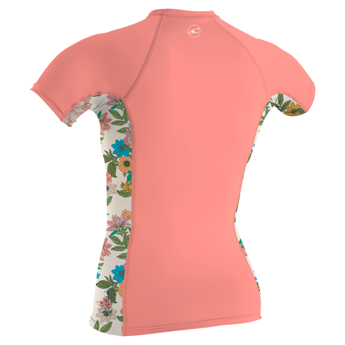 O'Neill Premium Skins Girls Short Sleeve Rash Guard - Desert Flower / Carafloral