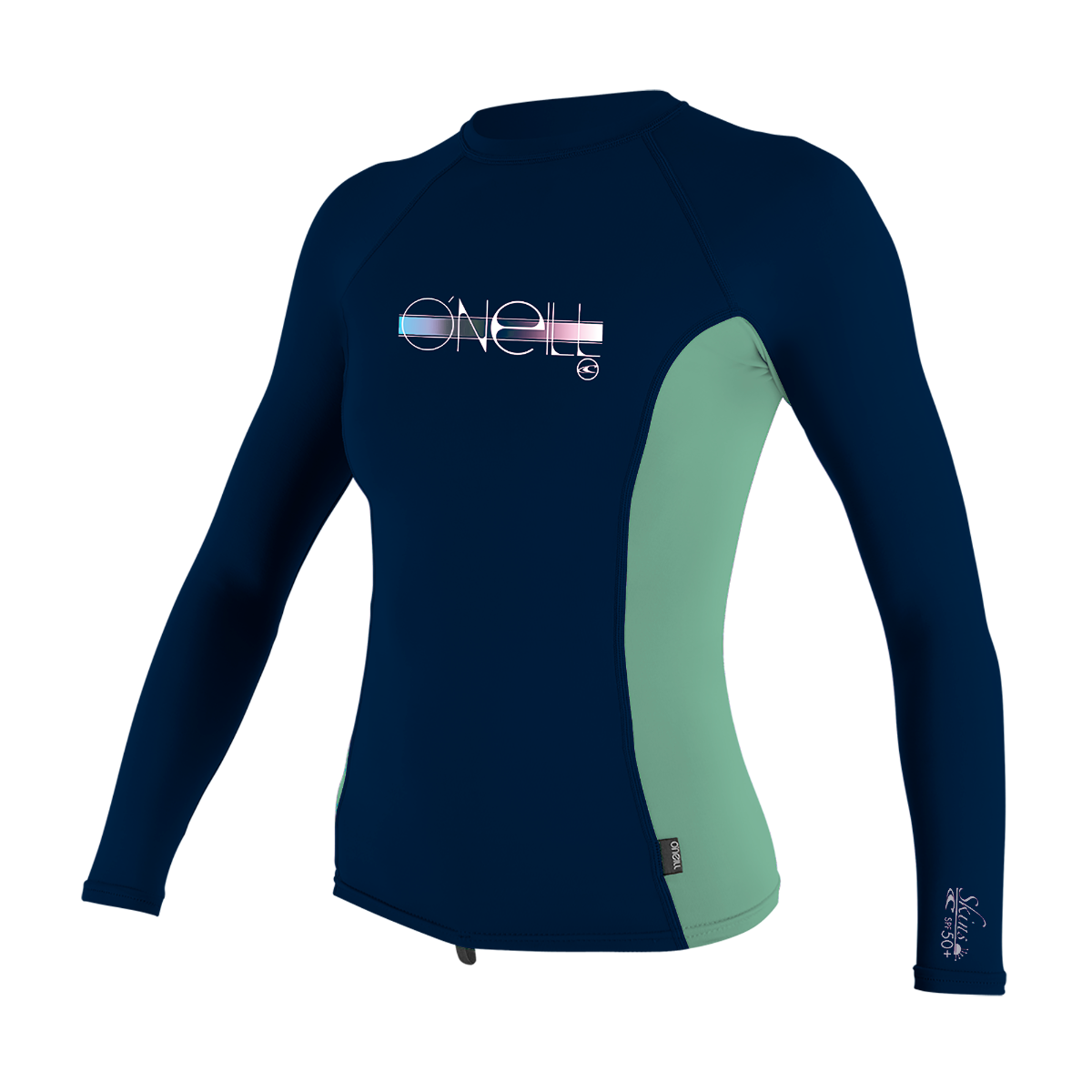 O'Neill Premium Skins Girls Long Sleeve Rash Guard  - Abyss - Front