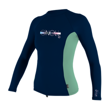 O'Neill Premium Skins Girls Long Sleeve Rash Guard  - Abyss - Front