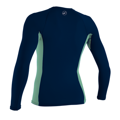 O'Neill Premium Skins Girls Long Sleeve Rash Guard  - Abyss - Back