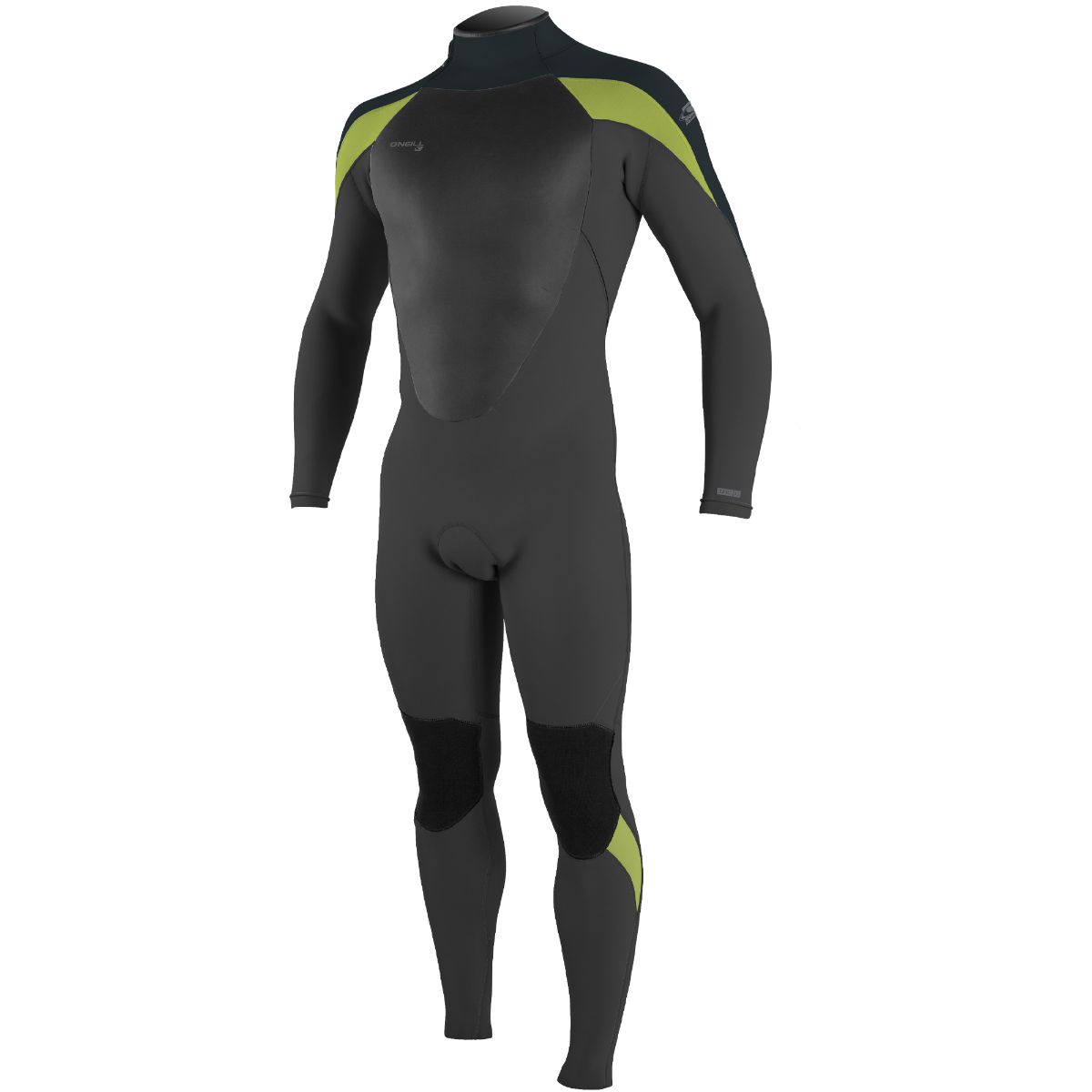 O'Neill Epic 4/3mm Back Zip Wetsuit - Black/Gunmetal - Front