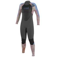 O'Neill Epic 3/2mm Girls Back Zip Wetsuit - Graphite/Desert/Bloom - Front