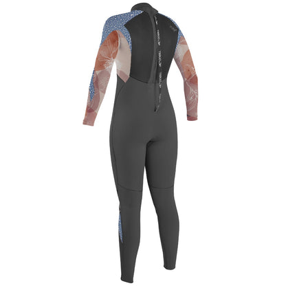 O'Neill Epic 3/2mm Girls Back Zip Wetsuit - Graphite/Desert/Bloom