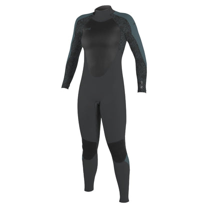 O'Neill Womens Epic 3/2mm Back Zip Wetsuit (UK 10) SAMPLE in Tempered Steel/Shaded Island Sky/Shade