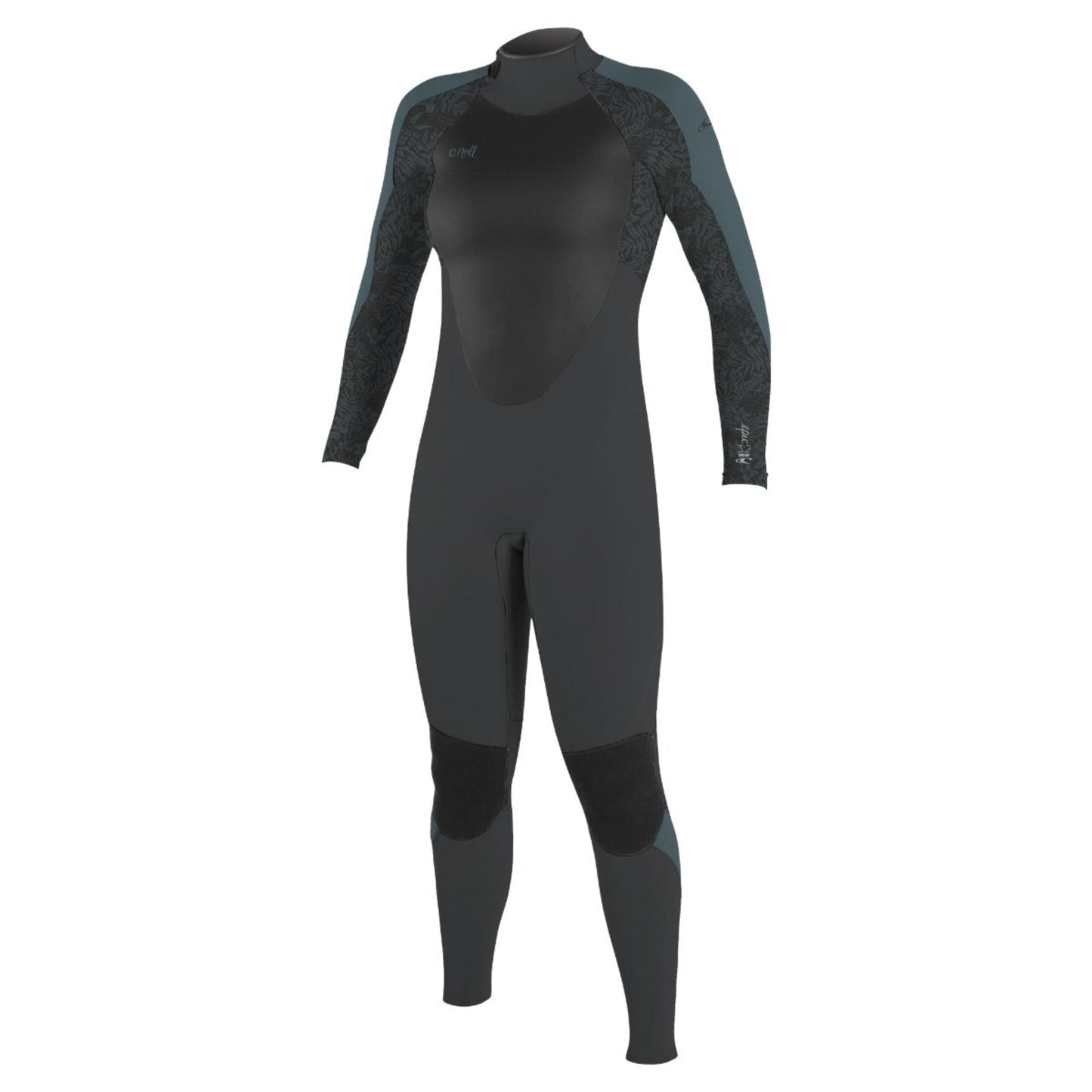 O'Neill Womens Epic 3/2mm Back Zip Wetsuit (UK 10) SAMPLE  - Tempered Steel/Shaded Island Sky/Shade
