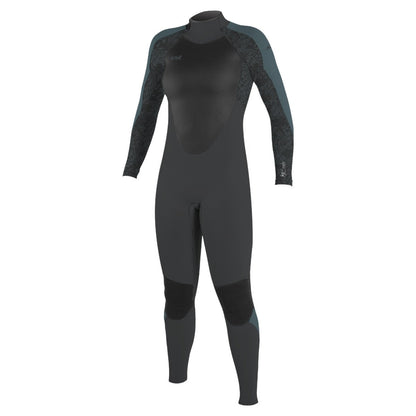 O'Neill Womens Epic 3/2mm Back Zip Wetsuit (UK 10) SAMPLE  - Tempered Steel/Shaded Island Sky/Shade