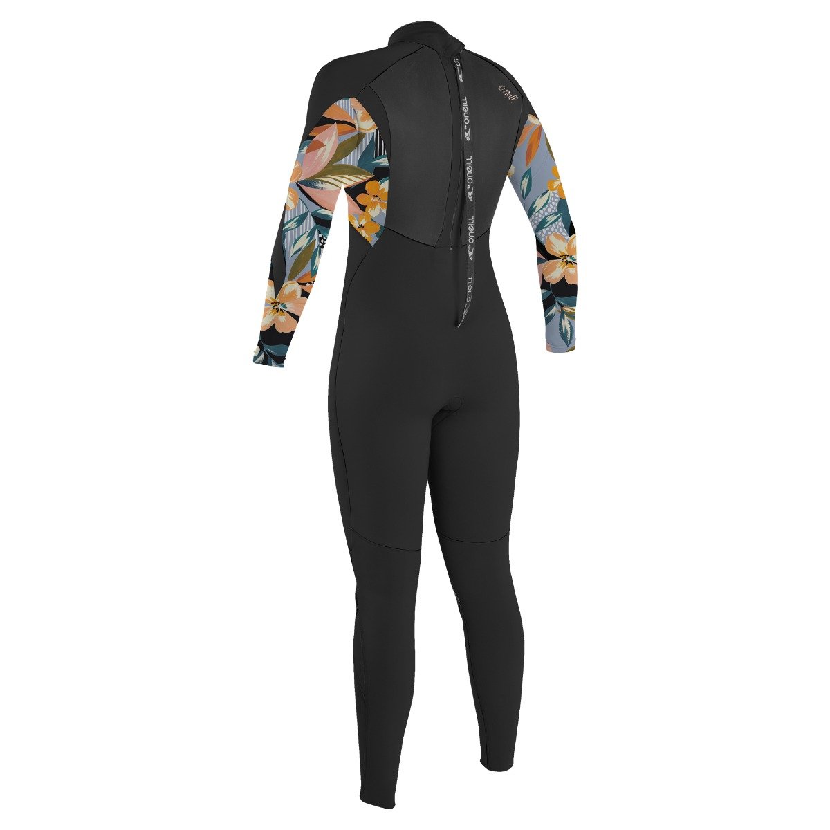 O'Neill Epic Women's 4/3mm Back Zip Full Wetsuit - Black/Demiflor