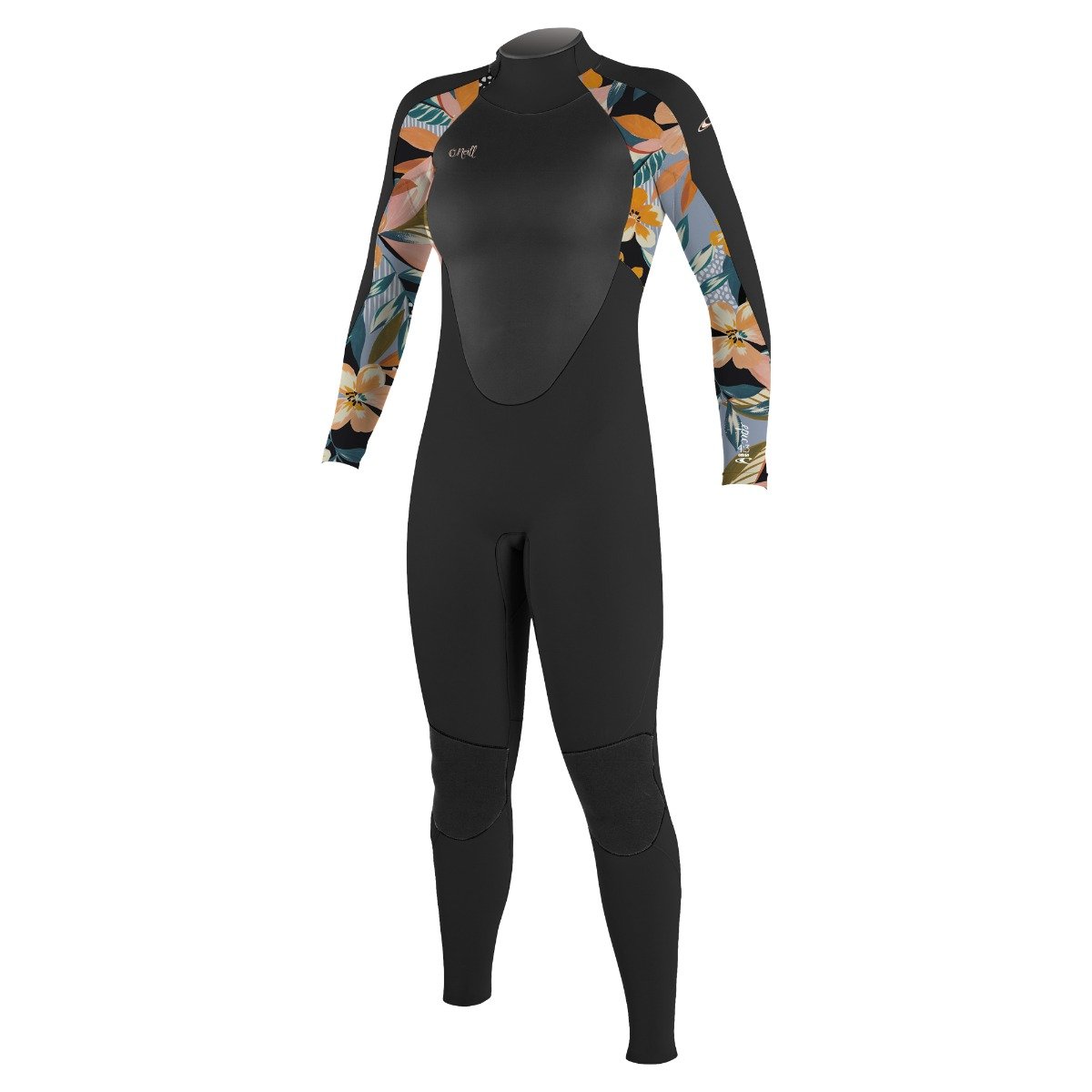 O'Neill Epic Women's 4/3mm Back Zip Full Wetsuit - Black/Demiflor