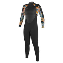 O'Neill Epic Women's 4/3mm Back Zip Full Wetsuit - Black/Demiflor