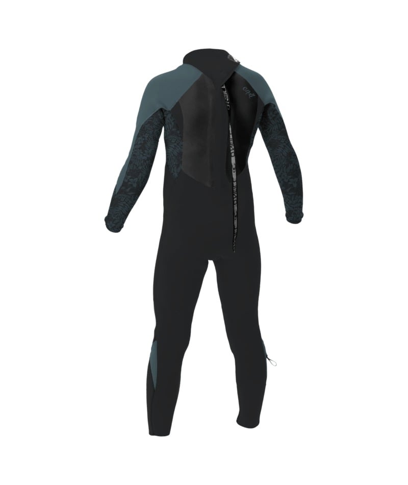 O'Neill Girls Epic 4/3mm Back Zip Wetsuit 2026 - Tempered Steel / Shaded Island Sky / Shade